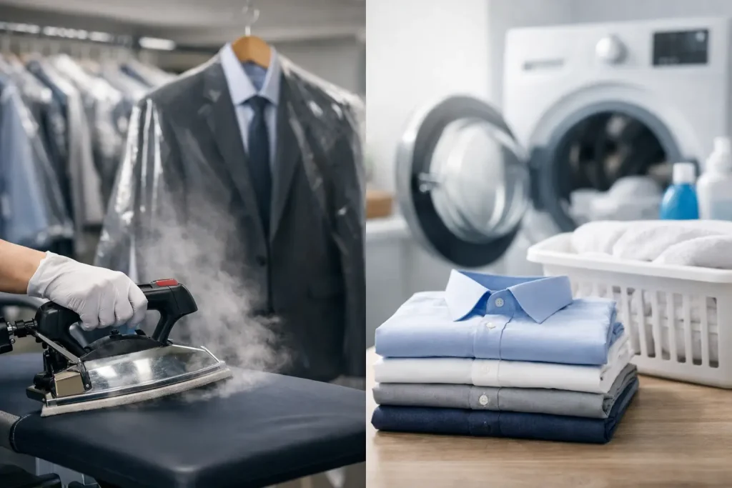 Dry Cleaning vs Laundering for Business Use